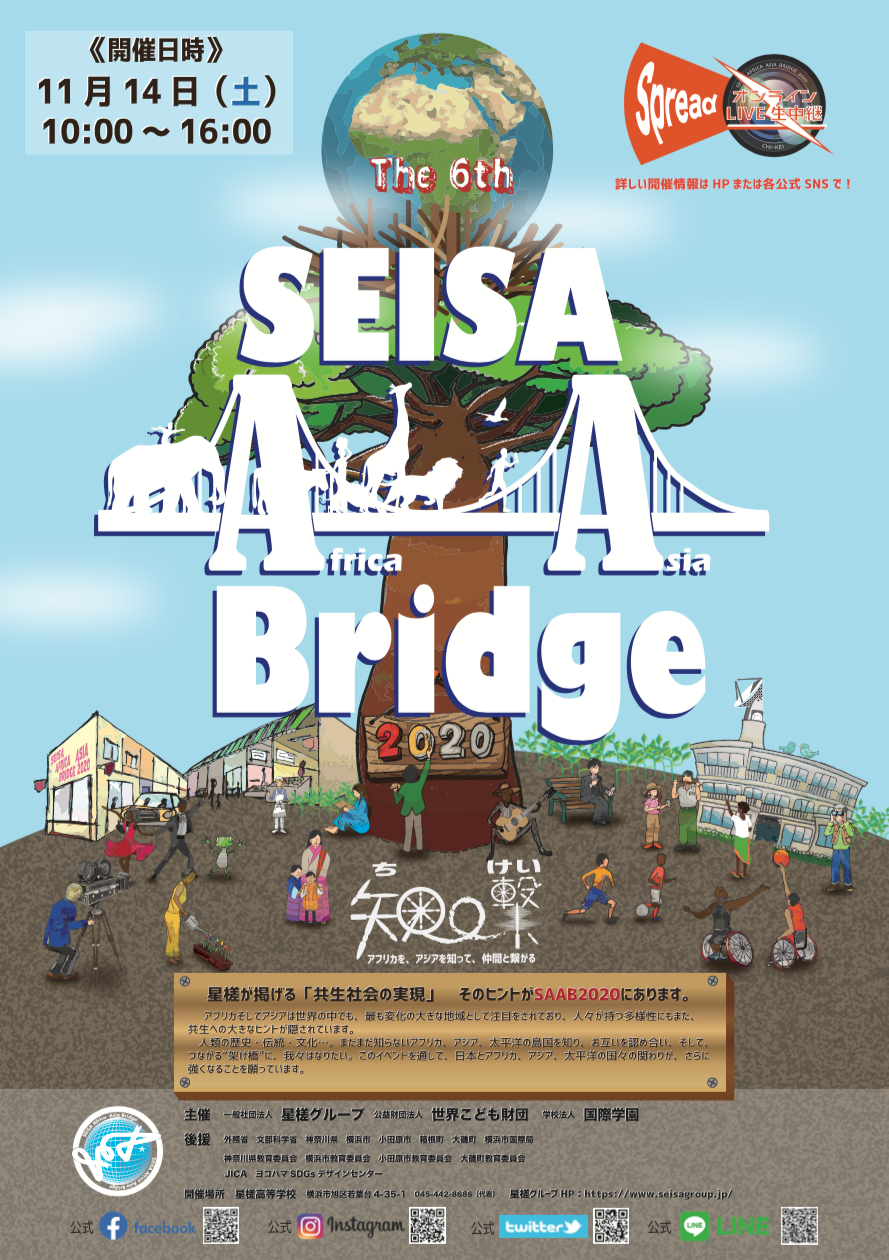 11月14日（土）開催決定！「第６回SEISA Africa Asia Bridge2020」