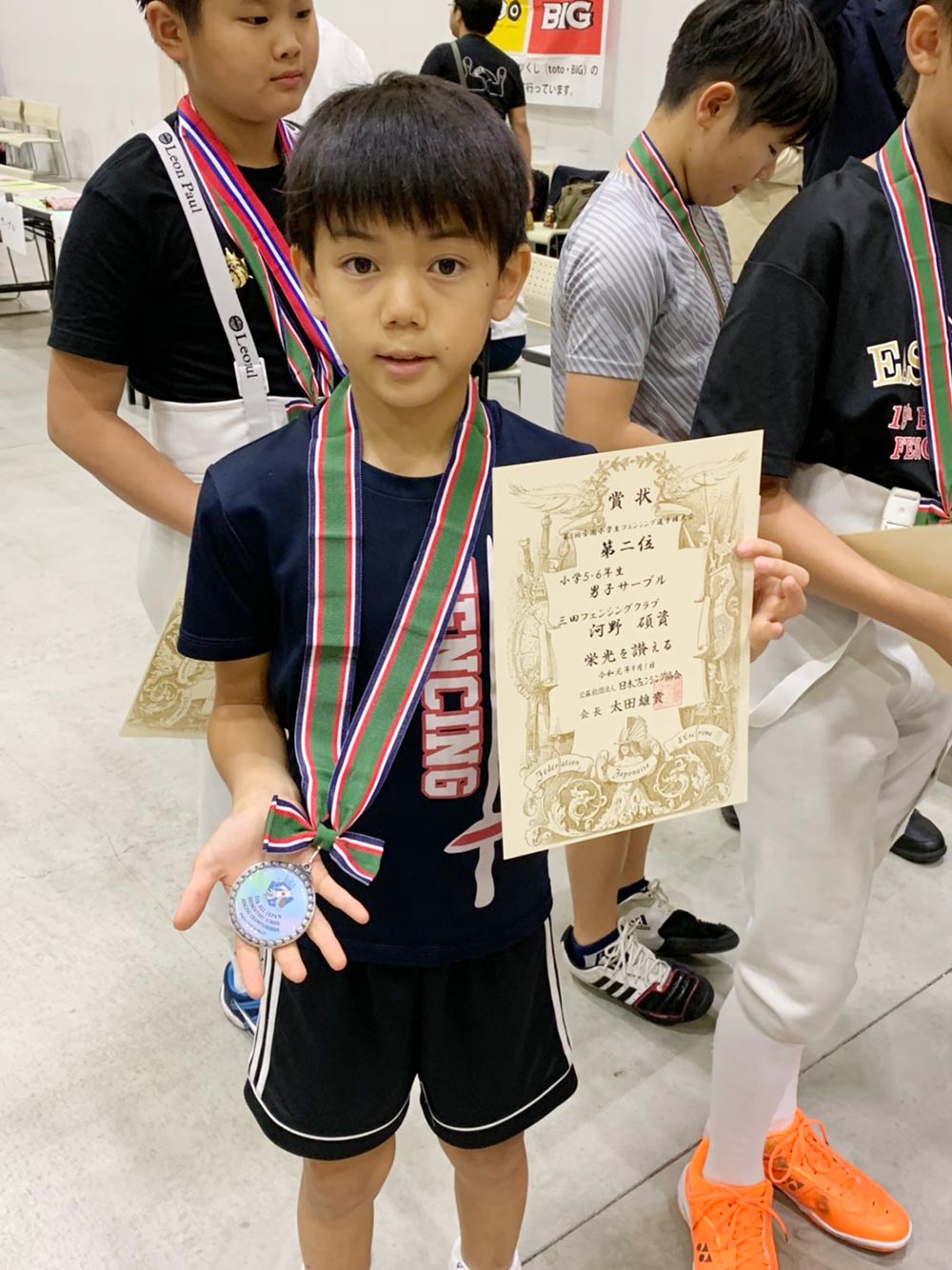 PAL Kawaguchi小学生フェンサーが全国大会で上位独占！1