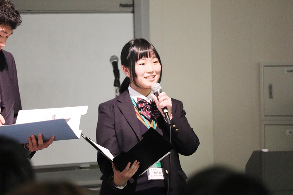 “RE Action For Teachers”シンポジウム 星槎国際広島 3年の石岡莉沙さん